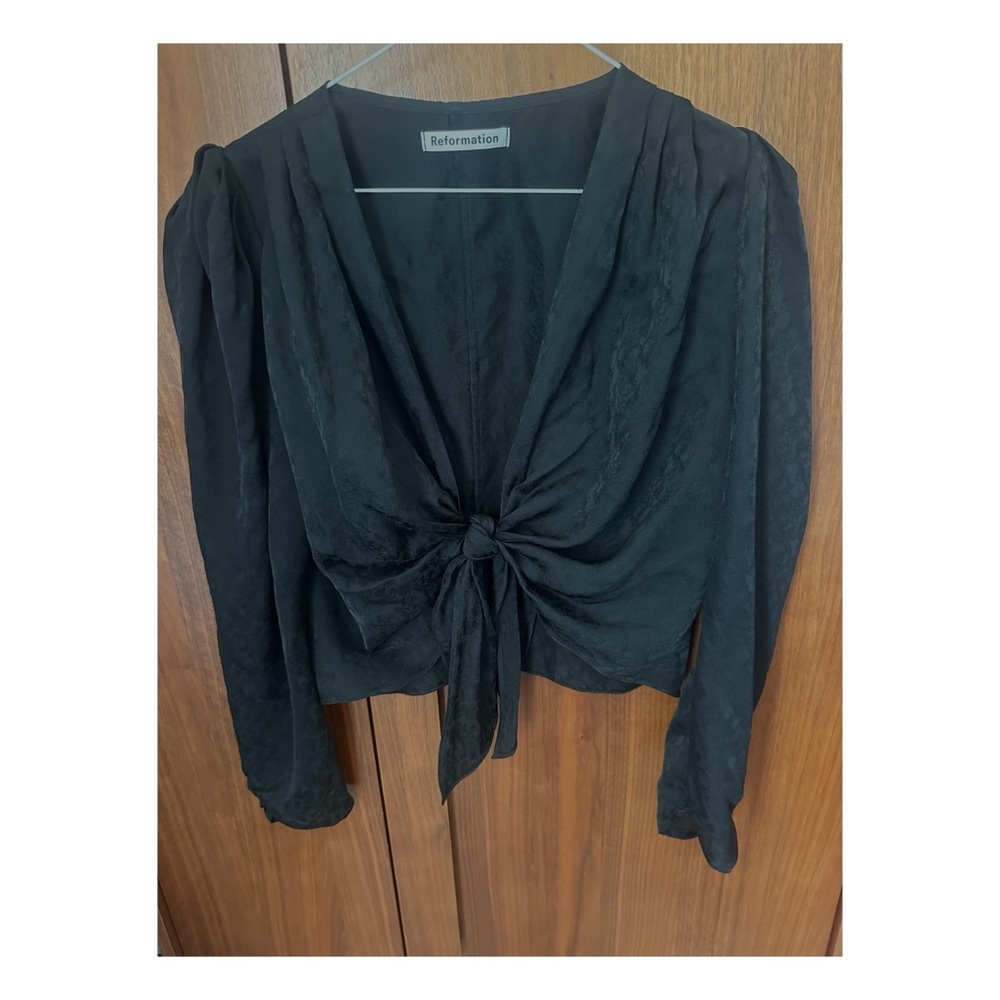 Reformation top 100% silk NWOT